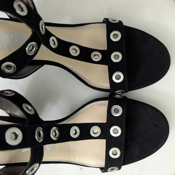 NWT Sam & Libby Evita Grommet Double Strap Chunky Heel, Size 8 - Picture 4 of 5